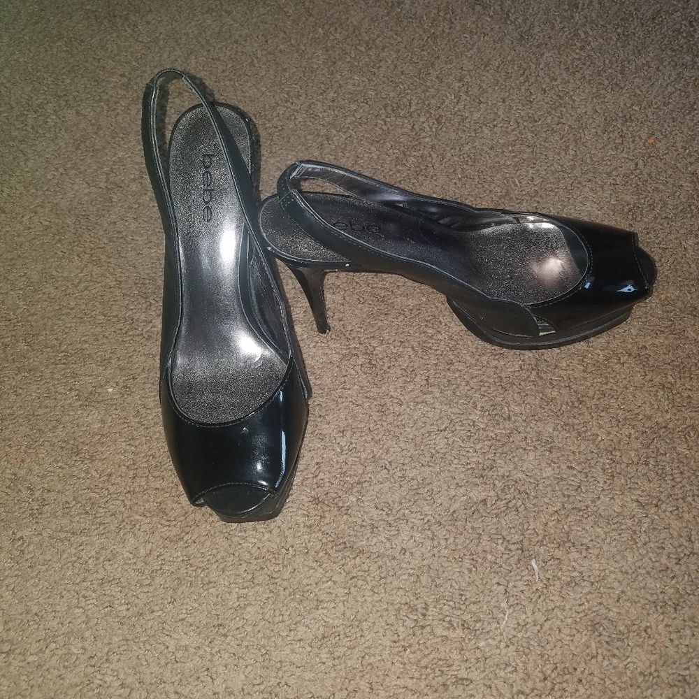 Bebe peep toe stilettos - Picture 2 of 4